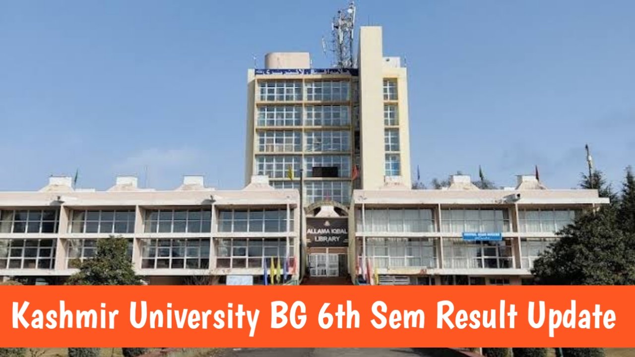 University of Kashmir BG 6th Semester Result Update